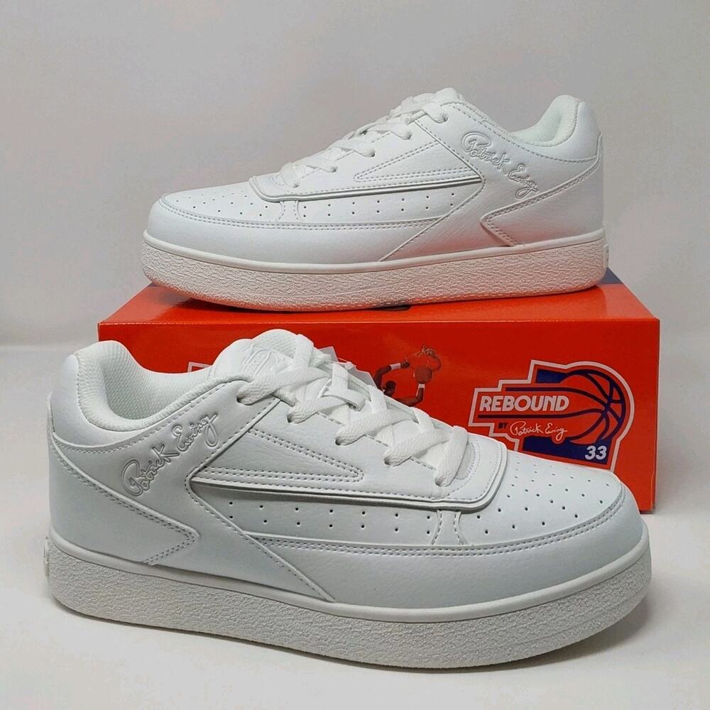 Ewing Athletics Orion Low White Leather Rebound by Patrick Ewing Men's Sneaker